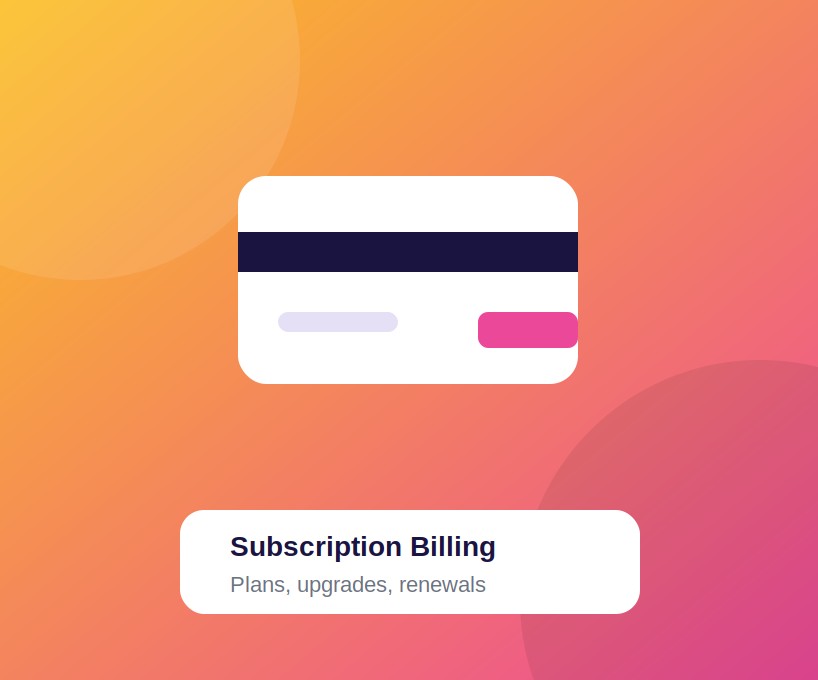 Subscription billing and plan management