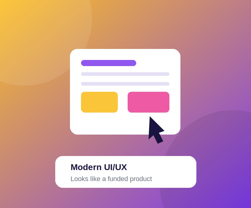 Modern UI/UX product design